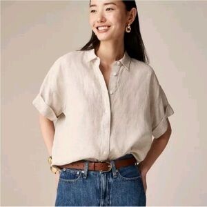 J Crew Capitaine shirt in Baird McNutt Irish linen S